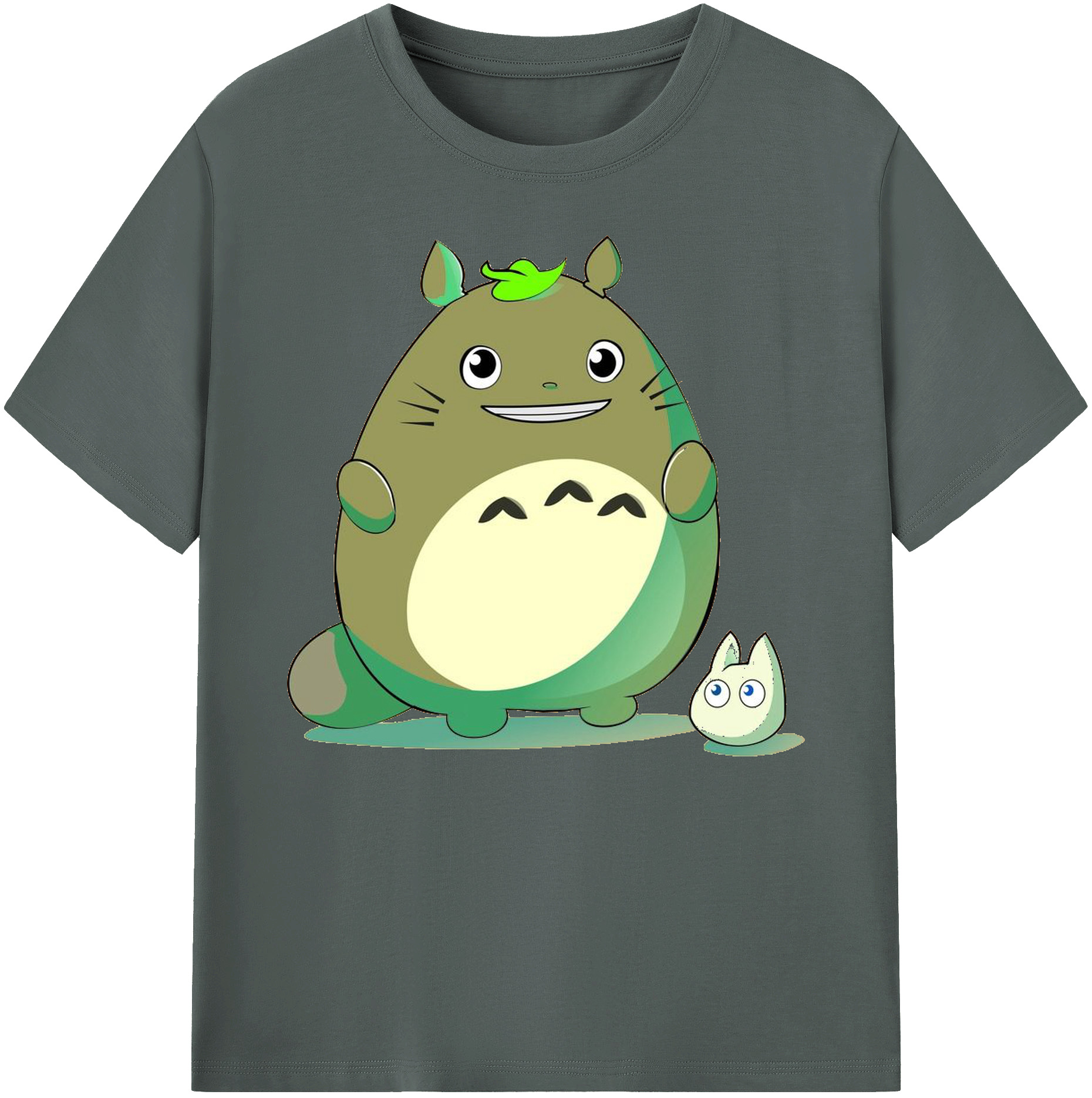 （画像用） となりのトトロ 草壁メイ 草壁サツキ My Neighbor Totoro Satsuki Kusakabe Mei Kusakabe 綿100％ メンズ半袖Tシャツ｜肌触りやわらか＆通気性
